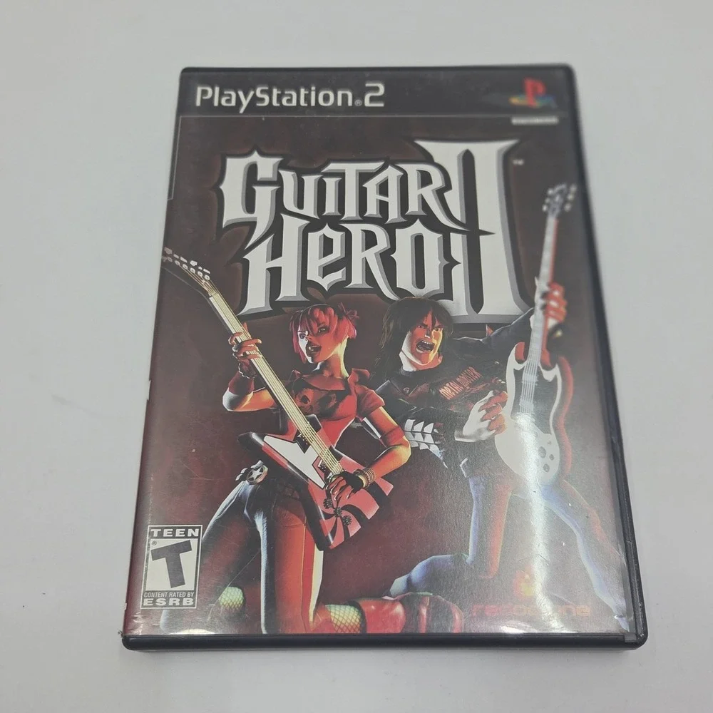 Guitar Hero II 2 PS2 PlayStation 2 Game Black Label Complete CIB Manual Tested